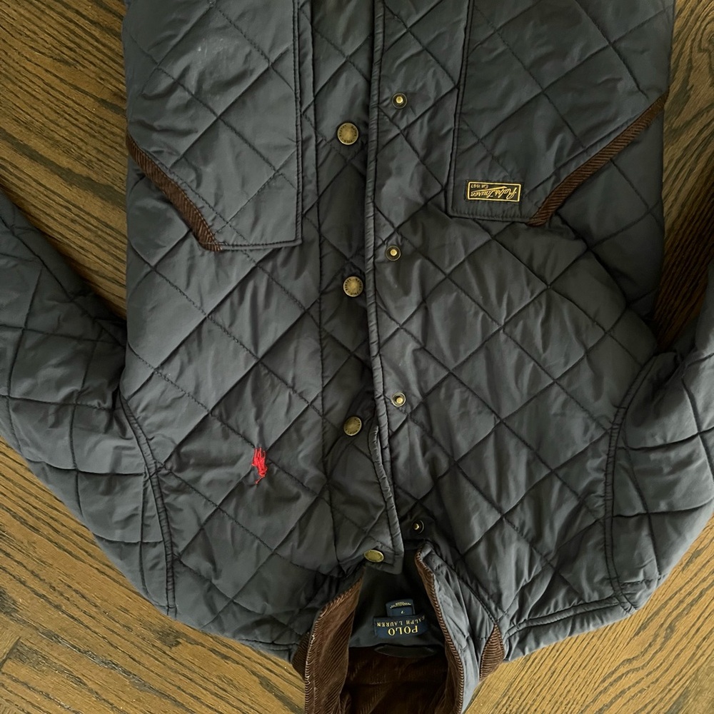 Ralph Lauren Quilted Jacket - Gray and Brown